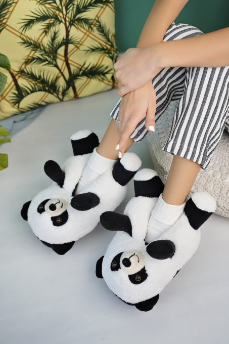 Pufudy Tatlı Panda Rahat Unisex Panduf Terlik - 1