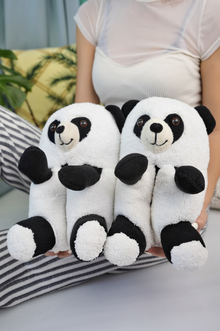 Pufudy Tatlı Panda Rahat Unisex Panduf Terlik - 4